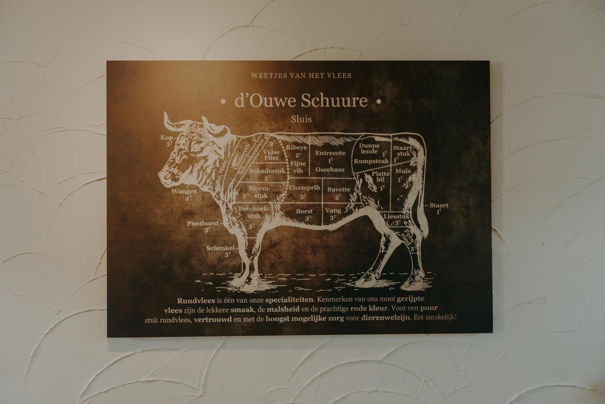 Ouwe Schuure Bed and Breakfast Sluis Buitenkant foto